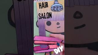 Hair Salon Hair Straightener Paper Doll Hair Cut Salon Shorts ASMR Paper DIY 💇‍✂️ asmr diy hair [upl. by Aika]