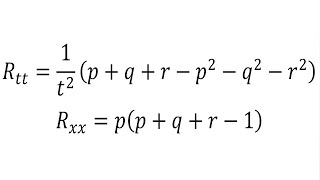 Ricci Tensor for the Kasner metric [upl. by Cilegna]