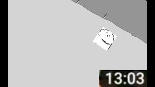 Asdfmovie  Mr Muffins DeathFalling Down Off a Gray Waterfall and Dies RIP [upl. by Doralynn916]