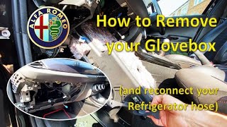 Alfa Romeo Giulietta Glove Box Remove and Refit [upl. by Aihcropal]