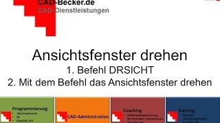 AutoCAD Ansichtsfenster drehen [upl. by Ekrub]