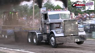 Witness EPIC Pro Stock SemiTruck Pulling At Bel Air 2024 [upl. by Ykcir]