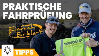 Praktische Fahrprüfung  MotorradführerscheinKlasse A [upl. by Heigho311]