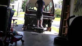 18t vanagon engine installation time lapse [upl. by Stoffel476]