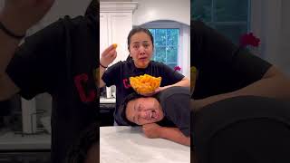 Mom pranks dad with cheese stick 😱🤣🧀👩🏻❤️🧑🏻✅🌈🚀😭 [upl. by Arni]