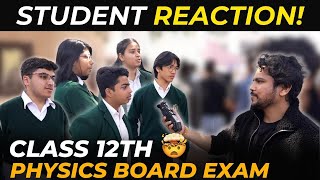 Class 12th Physics Board Exam🔥 Student Reaction  Exam Review 202324 [upl. by Haisej]