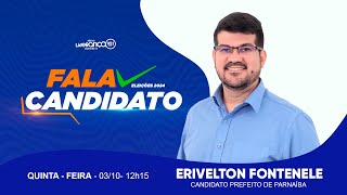 FALA CANDIDATO  Erivelton Fontenele candidato a Prefeito de Parnaiba [upl. by Livesay836]