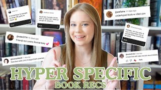 20 oddly specific book recommendations  recommending you your new favorite book [upl. by Nolyaj723]