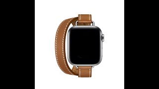 URVOI Apple Watch Attelage Double Tour leather band [upl. by Lesoj]