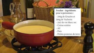 Recette de la vraie Fondue Fribourgeoise MoitiéMoitié [upl. by Ati]