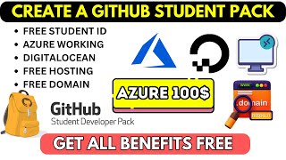 How to Create a GitHub Student Pack for FREE  Azure 100 Credit 🔥 [upl. by Kerri]