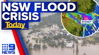 Over 70 flood evacuations in place for Sydney as weather emergency escalates  9 News Australia [upl. by Hgielime]