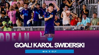 GOAL Karol Swiderski With The Touch  Inter Miami CF vs Charlotte FC [upl. by Iny]