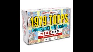 1979 Topps Complete set break  25 Cards [upl. by Ennairak]