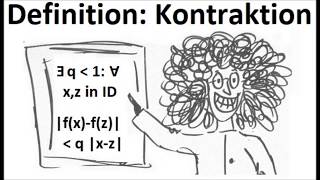 Banachscher Fixpunktsatz Definition Kontraktion  Mathematik beim Mathe Schmid [upl. by Nnazus]