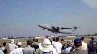 C5 Galaxy takeoff EAA Oshkosh 2007 [upl. by Eeruhs]