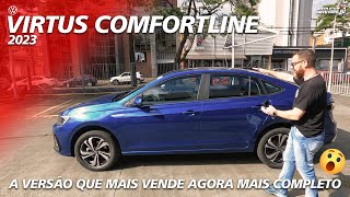 NOVO VIRTUS COMFORTLINE 2023  A Versão Que Mais Vende Agora Mais Completo [upl. by Kahlil]