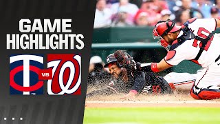 Twins vs Nationals Game Highlights 52024  MLB Highlights [upl. by Lynne]