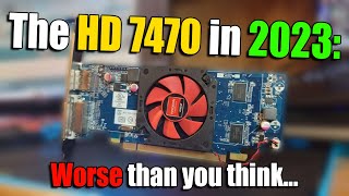 Overclocking A 9 GPU And Forcing It To Run Games  HD 7470 In 2023 [upl. by Annahsirhc]