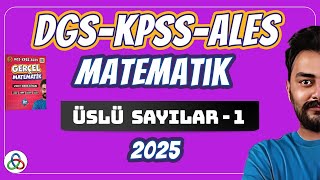 ÜSLÜ SAYILAR  1 Video  DGSKPSSALES Matematik  2025 [upl. by Latif]