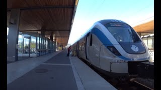 Sweden train ride from Stockholm City to Uppsala Central Station [upl. by Natale316]