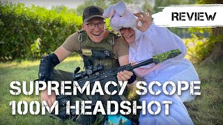 Carmatech Supremacy Scope Review 100m HeadshotHasenjagd [upl. by Aihselef]