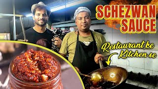 How to make Schezwaan Sauce  Schezwaan Sauce Restaurant Recipe  My Kind of Productions [upl. by Eleirbag]