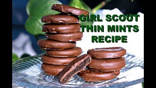 Homemade Vegan 🌱 Thin Mints🌱 [upl. by Ebeohp550]