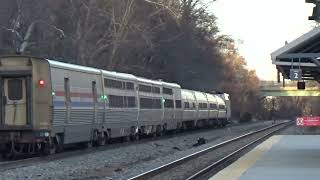 Amtrak Silver Star passing Lorton vre Station View 2 [upl. by Nosrak]