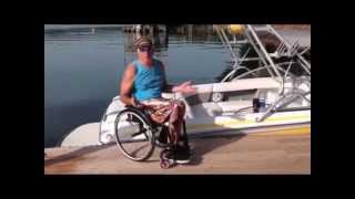 SCIVideoBlogcom  Basketball Legend Demonstrates Water Skiing [upl. by Vivle]