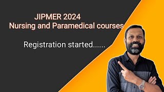 JIPMER Registration for Nursing and Paramedical courses [upl. by Frasch515]