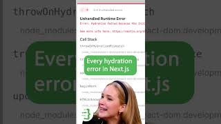 Every HydrationError in Nextjs [upl. by Nalced34]