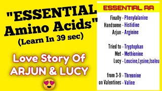 Easiest Tricks Ever ESSENTIAL AMINO ACID🔥🔥 Learn In 39 Seconds😎 shorts [upl. by Sherj]