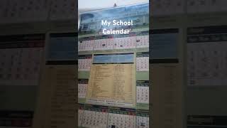 My 🏫 School Calendar short vidio [upl. by Blackmun368]