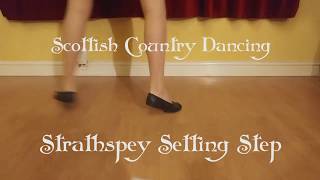 Scottish Country Dancing  strathspey setting step [upl. by Stephie]