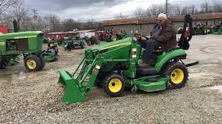 John Deere 1023E with Loader and 60 Inch Deck USED [upl. by Weld215]