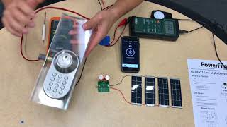 Indoor Solar Powering A Bluetooth Door Lock [upl. by Pesvoh]