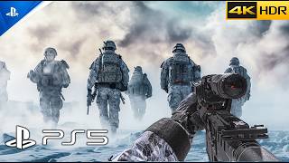 PS5 FROZEN TUNDRA  Realistic Immersive ULTRA High Graphics Gameplay  4K 60FPS HDR  Call of Duty [upl. by Ttenyl]