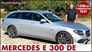 Mercedes E 300 de EKlasse Kombi PlugIn Hybrid 225 kW 306 PS100 km Verbrauch Test Preis Deutsch [upl. by Myrle]