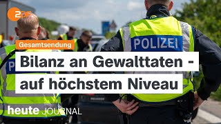 heute journal vom 19082024 Höchststand an Straftaten Koalition im Streit Ukrainische Offensive [upl. by Glanti261]