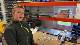 Rope Splicing Video How to make a locking splice in dyneema rope [upl. by Acinna]