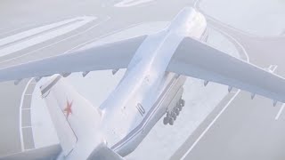 1997 Russian Air Force Antonov An124 Crash  Animation [upl. by Arly]