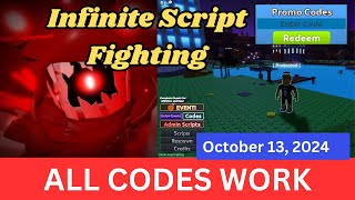 All Codes Work Infinite Script Fighting ROBLOX October 13 2024 [upl. by Eniledgam856]