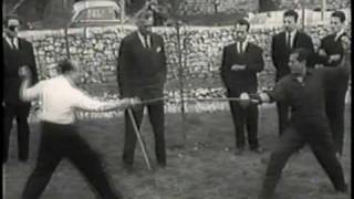 1958 Epee Duel Lifar vs Cuevas [upl. by Quentin]