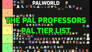 Palworld The Pal Professors Pal Tierlist  All Pals Ranked  Combat  Base Work  Mounts  Utility [upl. by Lashoh]