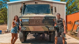 RESTORING OUR 80s EXARMY UNIMOG TRUCK  THE BUILD BEGINS DIY Expedition Vehicle Build 1 [upl. by Anesusa392]