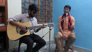 Opare Thakbo Ami  KIshore Kumar  Acoustic cover [upl. by Nwad]