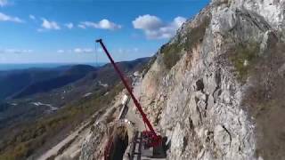 Odron na putu Budva  Cetinje radovi snimak dronom 5decembar 2017 [upl. by Wini]