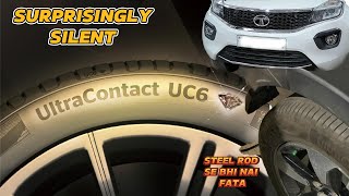 CONTINENTAL UC6 INSTALLED ON TATA NEXON  BEST MICHELIN TYRE REPLACEMENT 2023 continental michelin [upl. by Lerim]