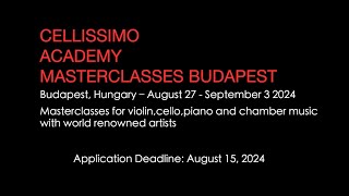 Cellissimo Academy  Budapest Aug 27  Sept 3 2024 cello shortsvideo celloplayer [upl. by Crandale]